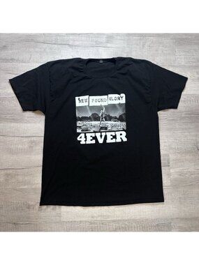 New Found Glory 4EVER Adult Size 3XL Graphic T-Shirt Black Pop-Funk Band Tee